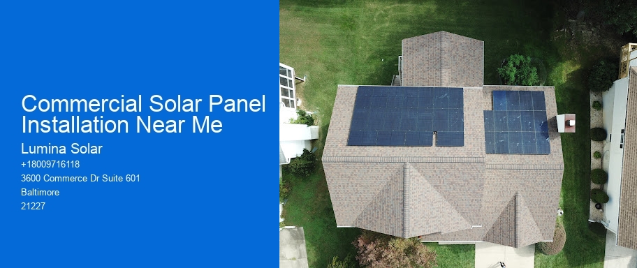 Commercial Solar Panel Installation Near Me