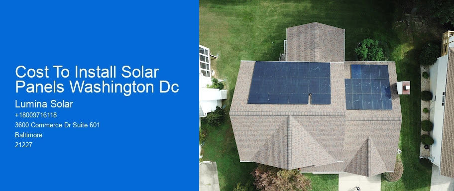 Cost To Install Solar Panels Washington Dc