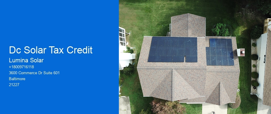 Dc Solar Tax Credit