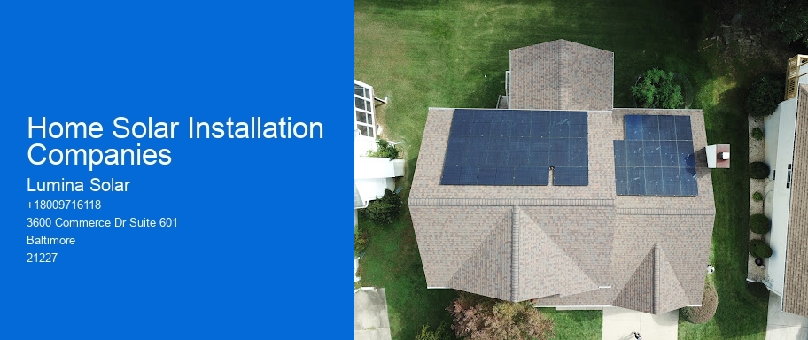 Home Solar Installation Companies